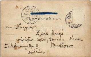 1898 Dobogókő, Dobogó-kő; kirándulók csoportja. photo (EK)