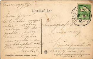 1909 Cered, Czered; Jegyzői lak, templom részlet, szeszgyár. Fogyasztási Szövetkezet kiadása (EK)