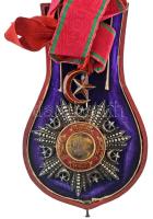 Oszmán Birodalom 1900 k. "Medzsid Rend III. osztálya" zománcozott, Au és Ag csillag, hátol...