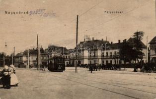 Nagyvárad railway station and tram(EB)