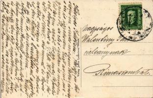 Csetnek, Stítnik; Fő tér, Evangélikus templom. Julius Lenkeiova kiadása / main square, Lutheran chur...