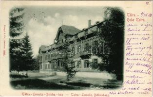 1898 Tátralomnic, Tatranská Lomnica (Magas-Tátra, Vysoké Tatry); Bethlen ház / Bethlenhaus / villa hotel