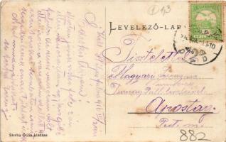 1916 Székelyudvarhely, Odorheiu Secuiesc; Dohány nagytőzsde és Budapest szálloda. Sterba Ödön kiadás...