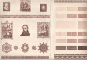 Horváth Endre (1896-1954) festőművész és grafikus különböző munkáinak rézmetszet tervei hajtott lapo...