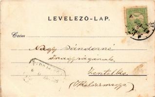 1907 Verespatak, Goldbach, Rosia Montana; Nagy tó / lake (EK)