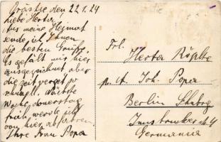 Szászváros, Broos, Orastie; Országút / Landstrasse / street view (fl)