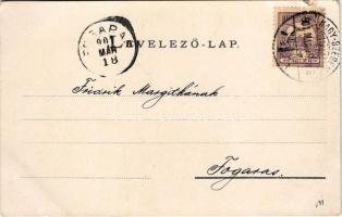 1901 Nagyszeben, Hermannstadt, Sibiu; Hermannsplatz / Hermann tér, laktanya. G. A. Seraphin kiadása ...