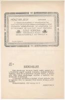 Hódmezővásárhely 1919.03.31. 100K "Hódmezővásárhelyi Takarékpénztár" pénztárjegye, egy oldalon van a rendelettel a nyomat T:XF / Hungary / Hódmezővásárhely 31.03.1919. 100 Korona "Hódmezővásárhely Savings Bank" coupon, the print and the decree is on the same page C:XF Adamo HÓD-1.1.1