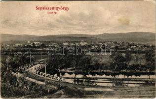 1905 Sepsiszentgyörgy, Sfantu Gheorghe; látkép, híd. Benkő M. kiadása / general view, bridge (EK)