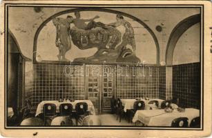 1913 Wien, Vienna, Bécs; Franz Rain Restauration zur Grossentabakspfeife, Wiener Stadtkeller. Jasomirgottstrasse 6. / restaurant advertisement (fa)