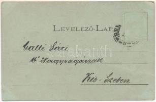 1898 Eperjes, Presov; Rákóczi-ház, üzletek, Görögkatolikus szeminárium, Neológ zsinagóga. Divald kia...