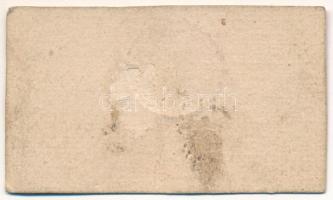 1800-1900 k. "Katonai szállás" szárazbélyegzővel ellátott, merített vastag karton lapka ra...