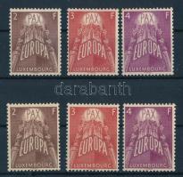 1956 Luxemburg Európa CEPT 2 sor (Mi EUR 120.-)