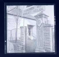 ca 1950-1960 MÁVAUT busz sofőr és motoros rendőr 9 db fotó negatív