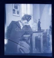 cca 1940 5 db II. világháborús mozgalmas katonai fotó negatív. 9x6 cm