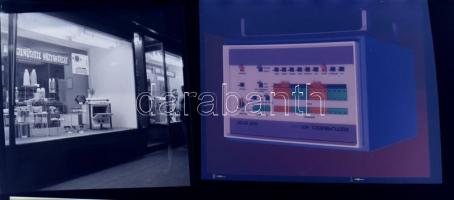 cca 1960 15 db szocialista reklám fotó negatív. Azúr, Videoton, MOM, stb 9x9 cm