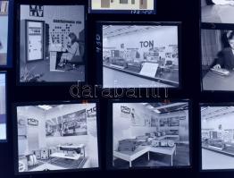 cca 1960 15 db szocialista reklám fotó negatív. Azúr, Videoton, MOM, stb 9x9 cm