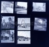 cca 1960 Közlekedés, járművek, dodzsem, kisautó, stb 20 db fotó negatív 6x6 cm