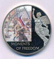 Libéria 2006. 10$ "Szabadság pillanatai - Szlovák felkelés 1944" multicolor T:PP kapszulában Liberia 2006. 10 Dollars "Moments of Freedom - National Slovak uprising 1944" multicolor C:PP in capsule