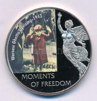 Libéria 2006. 10$ "Szabadság pillanatai - Varsói gettólázadás 1943" multicolor T:PP kapszulában Liberia 2006. 10 Dollars "Moments of Freedom - Warsaw Ghetto uprising 1943" multicolor C:PP in capsule