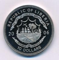 Libéria 2006. 10$ "Szabadság pillanatai - Martin Luther King 1963" multicolor T:PP kapszul...