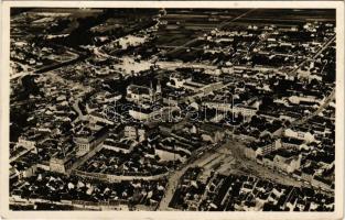 1938 Szombathely, látkép. M. kir. áll. Térképészet légi felvétele. Dukesz "Sabária" papíráruház kiadása