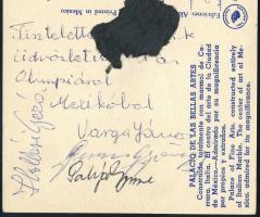 1968 Polyák Imre (1932-2010) és Varga János (1939-2022) olimpiai bajnok birkózók, illetve Gurics Gyö...