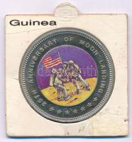 Egyenlítői Guinea 1994. 1000Fr Cu-Ni "HOLDRA SZÁLLÁS 25. ÉVFORDULÓJA" multicolor T:AU Equatorial Guinea 1994. 1000 Francos Cu-Ni "25th ANNIVERSARY OF MOON LANDING" multicolor C:AU