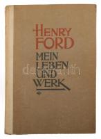Henry Ford: Mein Leben und Werk. Leipzig,én.,Paul List, 1 t. + VIII+328 p. Kiadói félvászon-kötés, kissé kopott, kissé foltos borítóval.