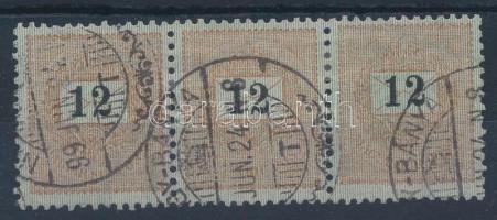 1898 12kr hármascsík / stripe of 3