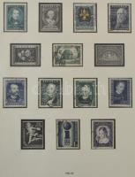 Ausztria gyűjtemény az 1945-1971 közötti időszakból, SAFE előnyomott falcmentes albumlapokon, gyűrűs...