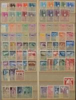 Ausztria gyűjtemény a korai időszaktól 1983-ig, több száz különféle bélyeg 10 lapos A4-es berakóban