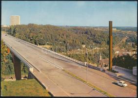 1974 Luxembourg, a magyar labdarúgó-válogatott tagjai által aláírt képeslap: Török Péter, Nagy János...