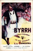Tonique Hygienique Byrrh. A base de vins genereux et de quinquina. Concours d'Affiches "Byrrh" - 112 Lauréats 5e Prix (31 lauréats) / French apéritif advertisement art postcard. Art Nouveau s: Pierre Delaunay (EB)