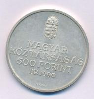 1990. 500Ft Ag "Kölcsey Ferenc születésének 200. évfordulója" kapszulában T:AU patina
Ada...