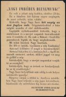 1956 "Nagy Imrében bizalmunk", az Egyetemi Forradalmi Bizottság által kiadott röplap