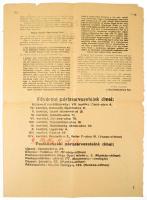 1956 "Magyarország dolgozó népéhez!" - A Szociáldemokrata párt által kiadott nagyméretű rö...
