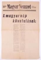 1956. október 26. A Magyar Nemzet rendkívüli 3. száma