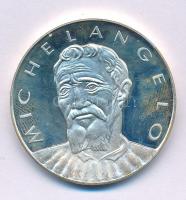 Kiss Kovács Gyula (1922-1984) DN "Michelangelo" kétoldalas Ag emlékérem (16,21g/0.925/32mm...