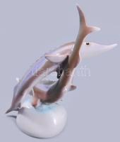 Hollóházi vizapár. Jelzett, hibátlan, m: 22 cm