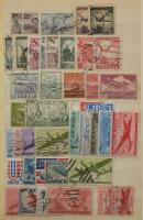 Ausztria, Németország, Svájc, angol stb. kis tétel, benne többlet példányok is, 16 lapos közepes ber...