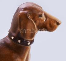 Zsolnay vizsla. Jelzett, hibátlan, 20x16 cm