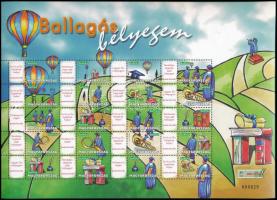 2018 Ballagás bélyegem - Hőlégballon postai reklámcélú ív / Mi 5161-5180 complete sheet
