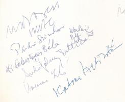 1993 Balatonszárszó, az I. Szárszói Találkozón részt vevő értelmiségiek által aláírt 2 db képeslap, ...