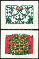 1993 Balatonszárszó, az I. Szárszói Találkozón részt vevő értelmiségiek által aláírt 2 db képeslap, ...