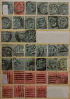 Nagy-Britannia "uralkodó fejes" rendező, Edward és György forgalmi bélyegek 6 lapos közepes berakóban