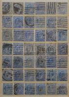 Nagy-Britannia "uralkodó fejes" rendező, Edward és György forgalmi bélyegek 6 lapos közepe...