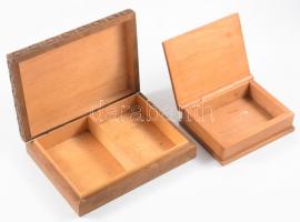 2 darab fa doboz, 12x16 cm alatt