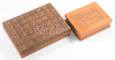2 darab fa doboz, 12x16 cm alatt