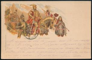 1897 2kr millenniumi levelezőlap 3kr díjkiegészítéssel Athénba / 2kr millennial PS-card with 3kr add...